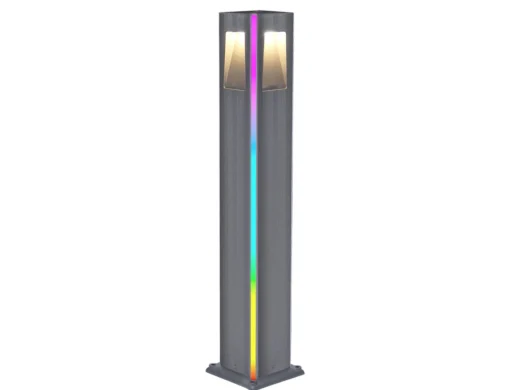 Светильник уличный Крисми c декоративной RGB подсветкой и пультом ДУ, крупным планом