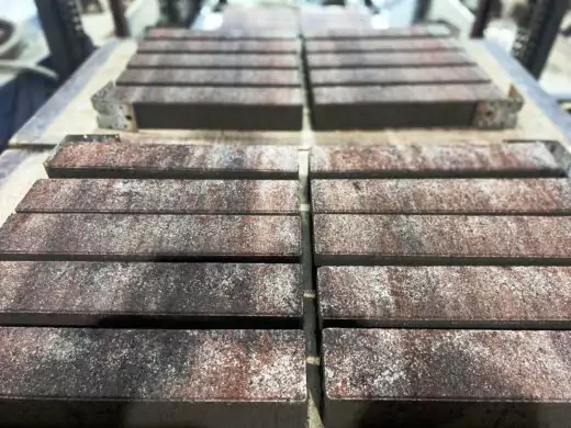 Тротуарная плитка Паркет 400х80 №14 "Красный агат", фактура гладкий, гранитная, мрамор, высота 60 мм-5