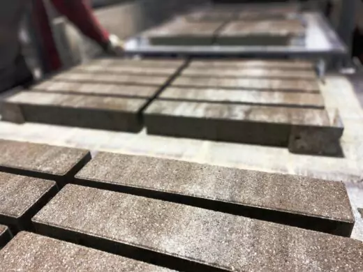 Тротуарная плитка Паркет 400х80 №16 "Хаски", фактура гладкий, гранитная, мрамор, высота 60 мм-5